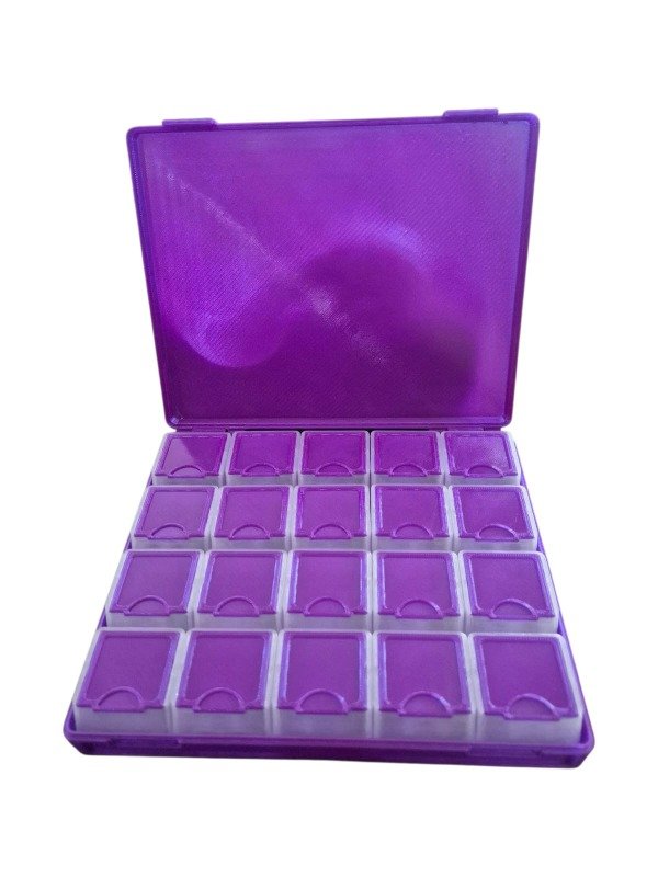 Producto - Organizador Kubo X20 Cajitas - Violeta Tornasolado