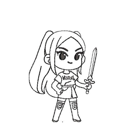 Producto - Matriz Mira Kpop (sólo contorno)