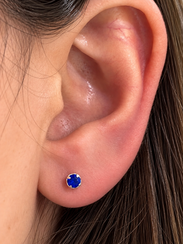 Producto - Abridor de plata laminada con piedra azul