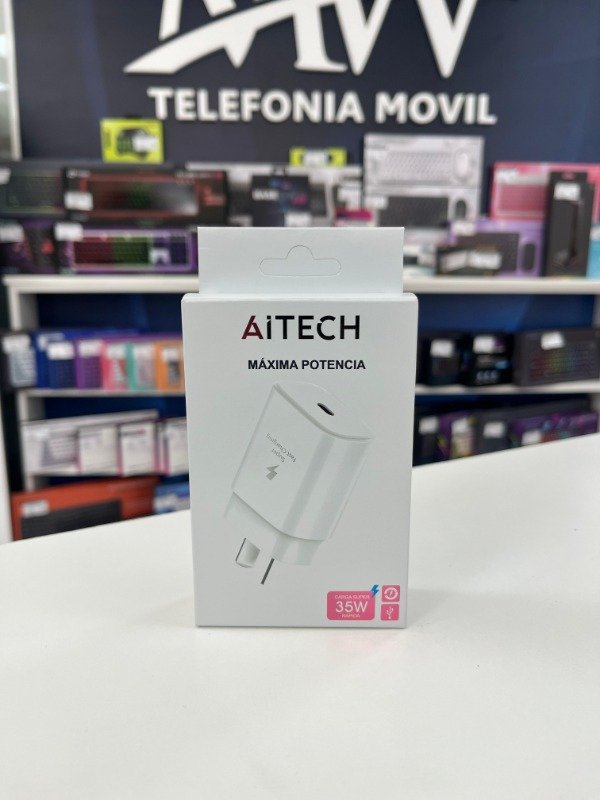 Producto - Cargador de Pared Carga Rapida 35W 1 Usb-C Aitech AICP050319B