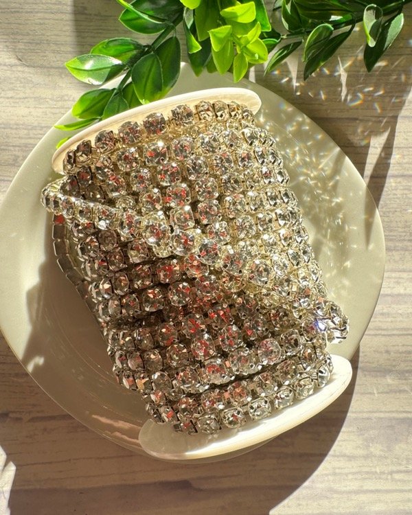 Producto - ROLLO STRASS VIRIO CONTINUO PLATA 6MM