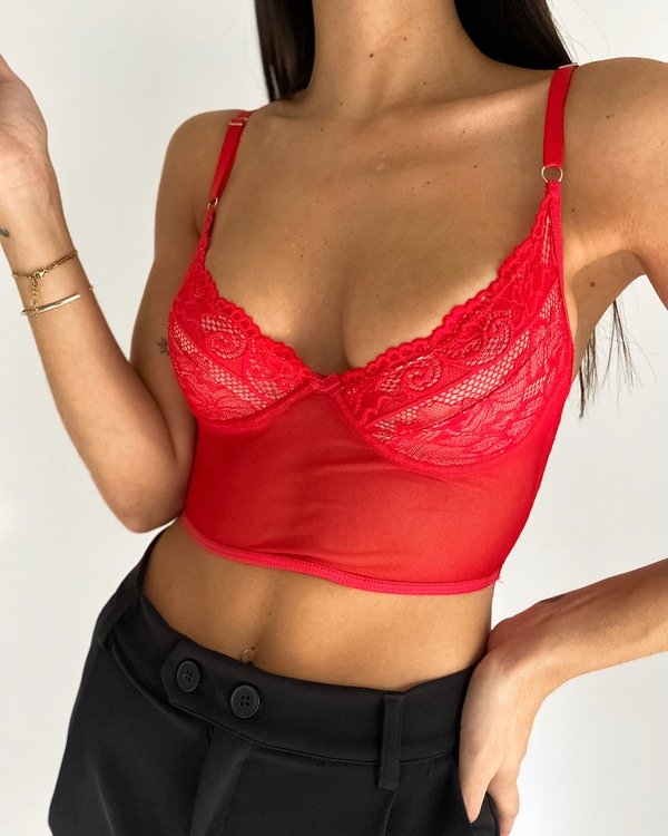 Producto - Bustier Madison rojo