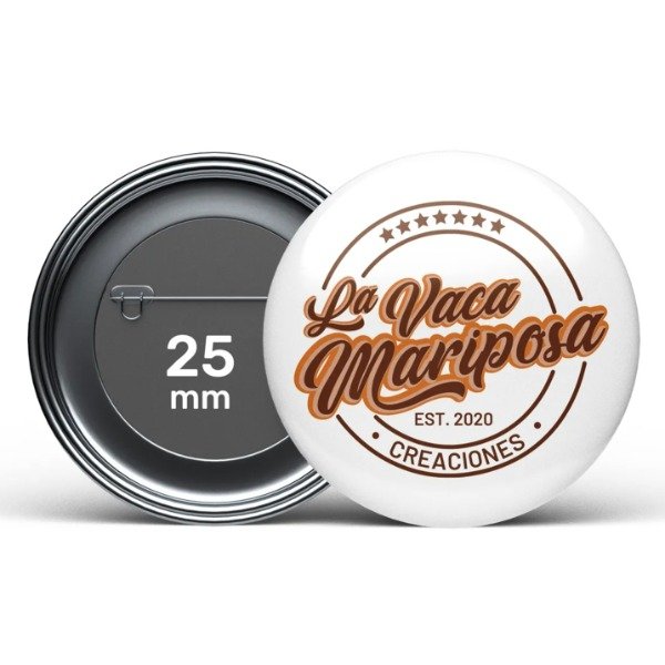 Producto - 100 Pin prendedor 25mm Personalizados