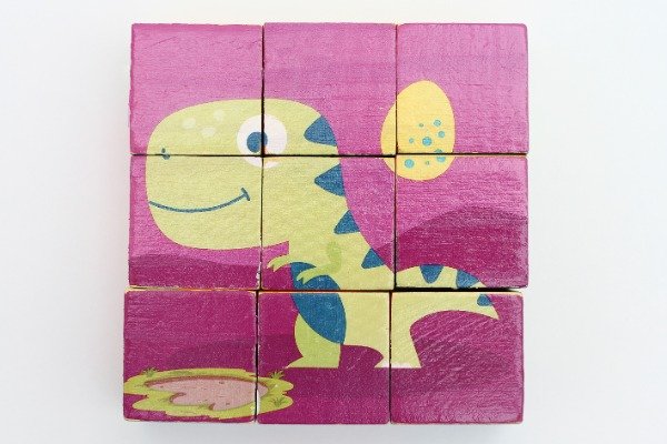 Producto - ROMPECABEZAS 9 CUBOS DINOSAURIOS