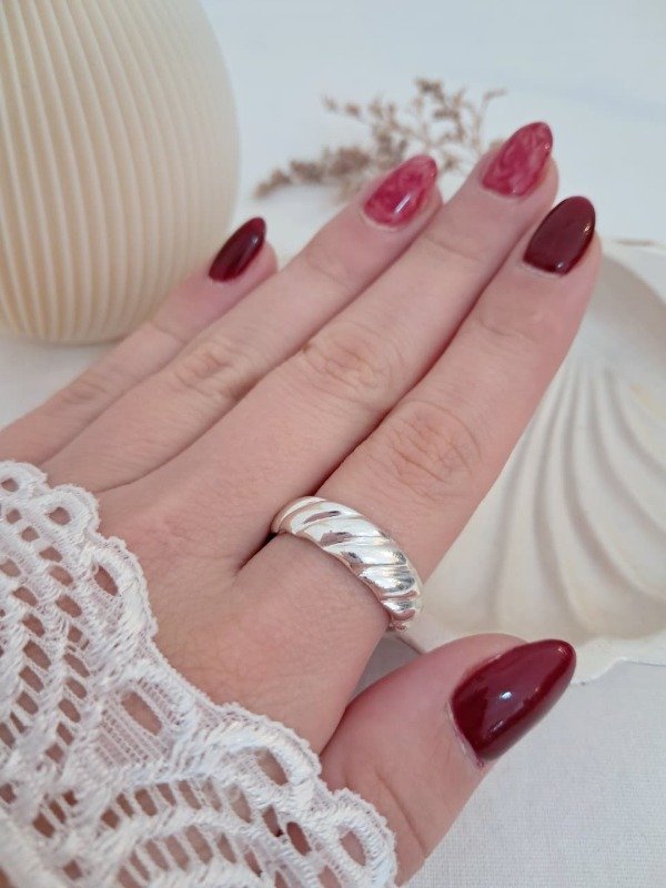 Producto - Anillo AB texturado regulable