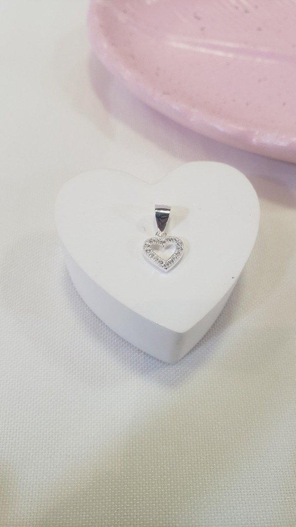 Producto - Dije corazon strass mini