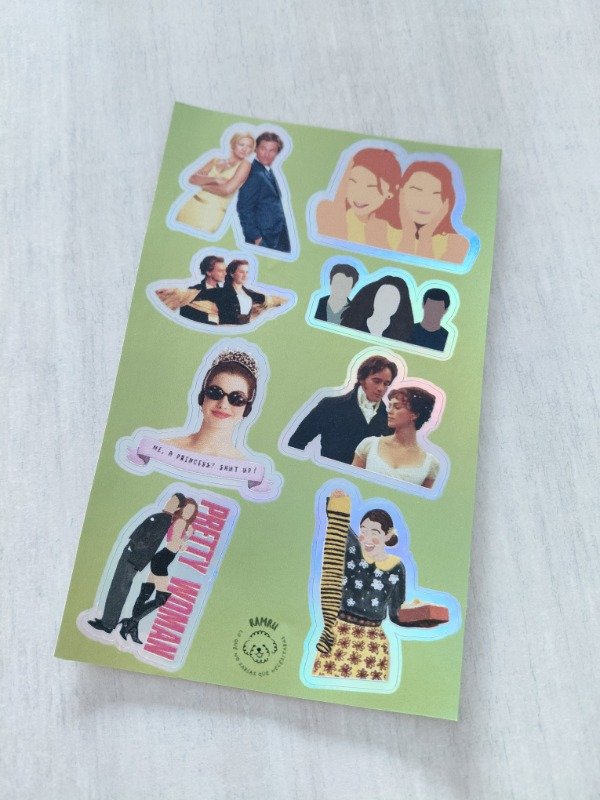 Producto - Planchitas de stickers - Cine #009