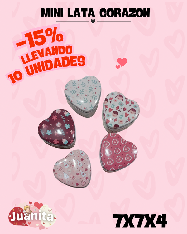 Producto - Lata corazón mini