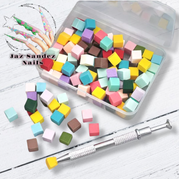 Producto - PINZA DIFUMINADO CON ESPONJAS DE COLORES