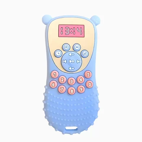 Producto - Mordillo Control remoto de silicona celeste