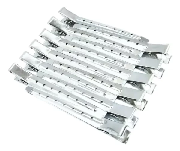 Producto - Broche Separadores X12 Picos Agarre Perfecto Peluquería Plateado