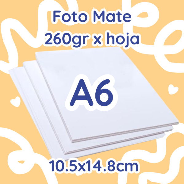 Producto - Foto Mate 260gr - A6