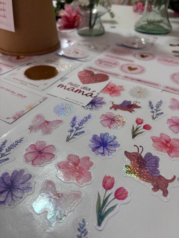 Producto - Stickers Glitter Mamá - 2