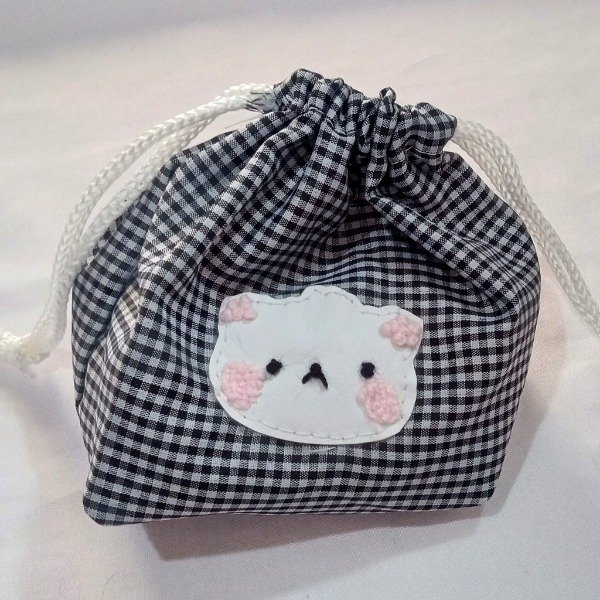 Producto - Bolsa de tela smooty base cuadrada