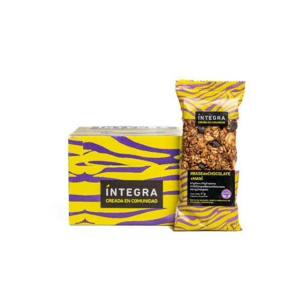 Producto - Barra con Base de Chocolate y Mani x 41g INTEGRAL