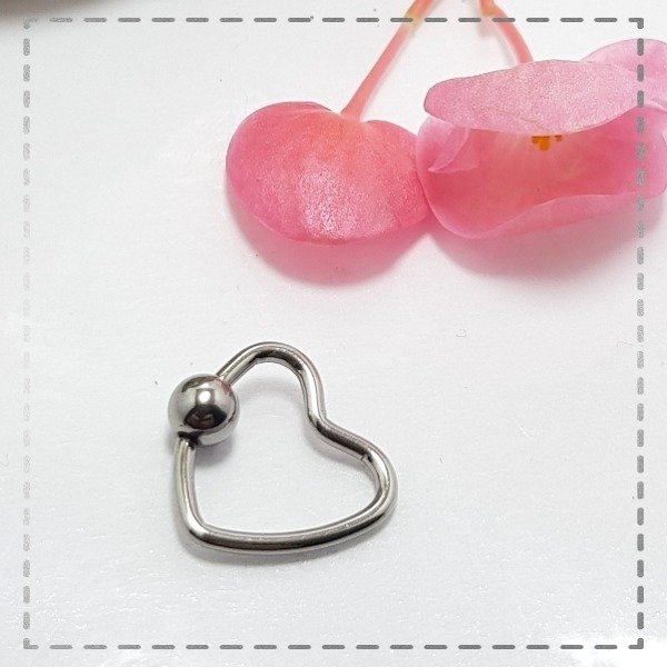 Producto - Aro helix corazon con bolita