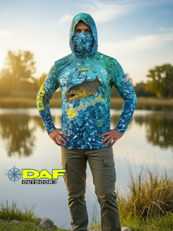 Producto - Remera UV 40 DORADO pez