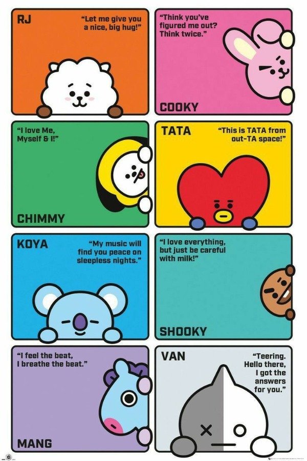 Producto - Peluche BT21 - BTS, 20cm (Por unidad) - 8