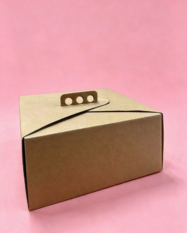 Producto - MALETIN PARA TORTA KRAFT -COD 221 33X15X33 - 0