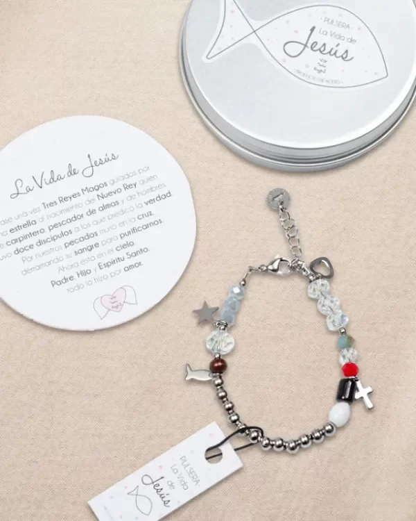 Producto - PULSERA ACERO VIDA DE JESUS
