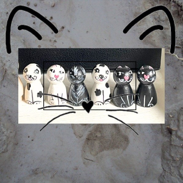 Producto - Figuras de Madera pintadas a mano - MASCOTAS MINI