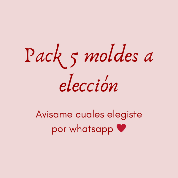 Producto - Promo! 5 moldes a elección - leer descripción