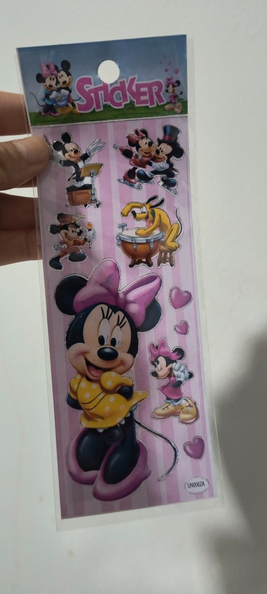 Producto - Plancha de stickers minnie