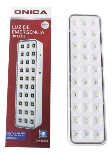 Producto - Luz De Emergencia 30 Leds Slt Recargable 15h Autonomía Onica Blanco