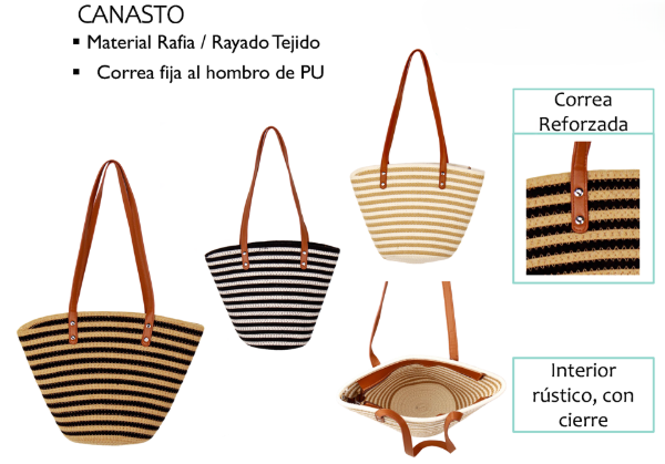 Producto - CANASTO DE RAFIA LA CHAPELLE 12UO 7024