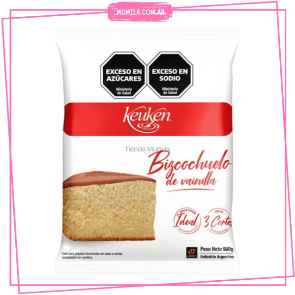 Producto - Bizcochuelo vainilla x500gr Keuken Lodiser