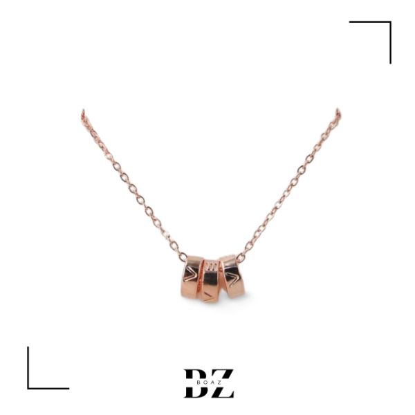 Producto - CADENA ACERO ROSADO CON DIJE X PCS - 2055-8