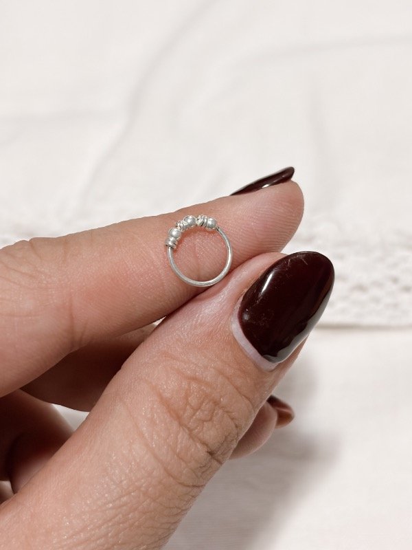 Producto - Argollita con bolitas Unidad 0.9mm