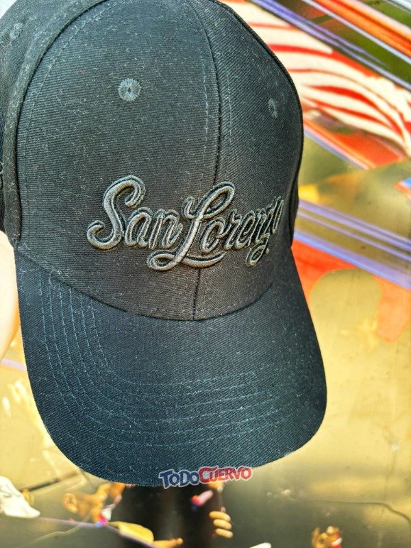 Producto - GORRA SAN LORENZO BORDADA TOTAL BLACK