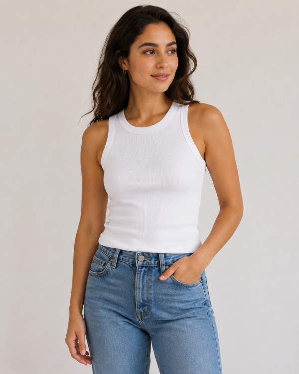 Producto - Musculosa Básica blanca morley - 0