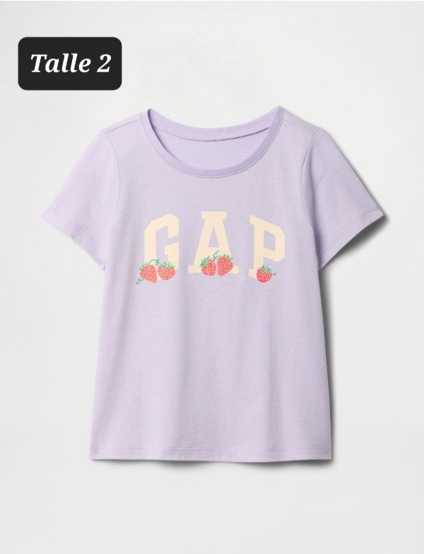 Producto - Remera manga corta gap talle 2 lila