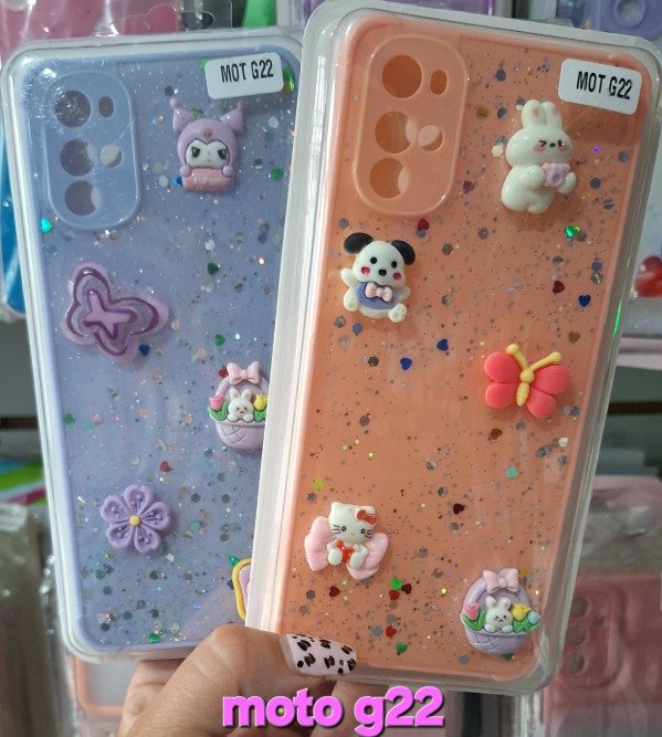 Producto - Fundas brillo reforzadas Sanrio. Moto g22