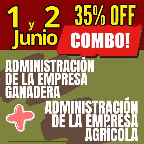Producto - COMBO 2 CURSOS:     Gestión Ganadera  +  Gestión Agrícola