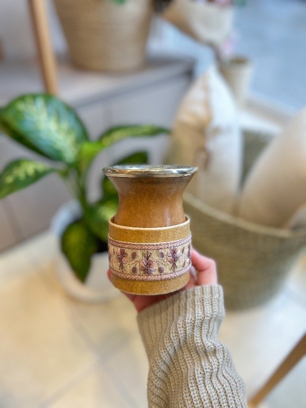 Producto - Mate criollo bordado con virola - Lina - 2