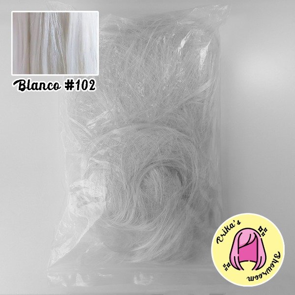 Producto - Pelo suelto Blanco 102 por 80gr