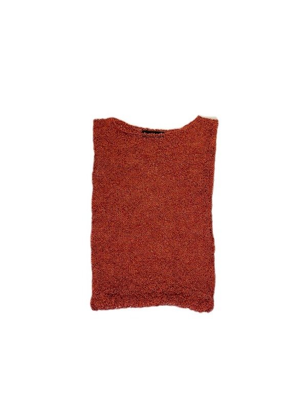 Producto - Top de hilo de Seda Ladrillo