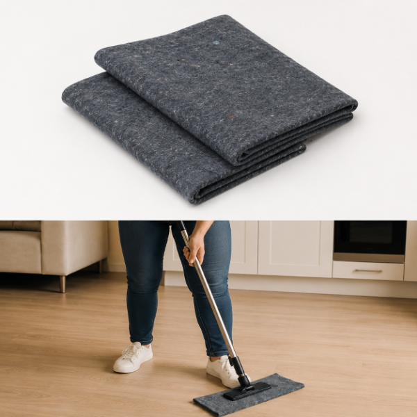 Producto - SET DE DOS Trapos de Piso Gris Costurado - 0