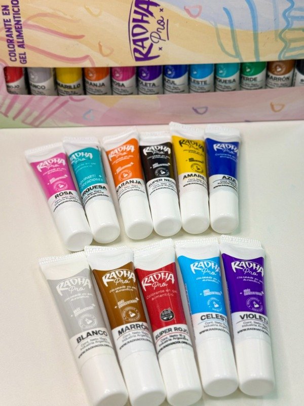 Producto - Colorante en gel Radha Caja x12u.