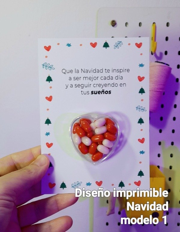 Producto - Tarjeta pdf imprimible Navidad modelo 1