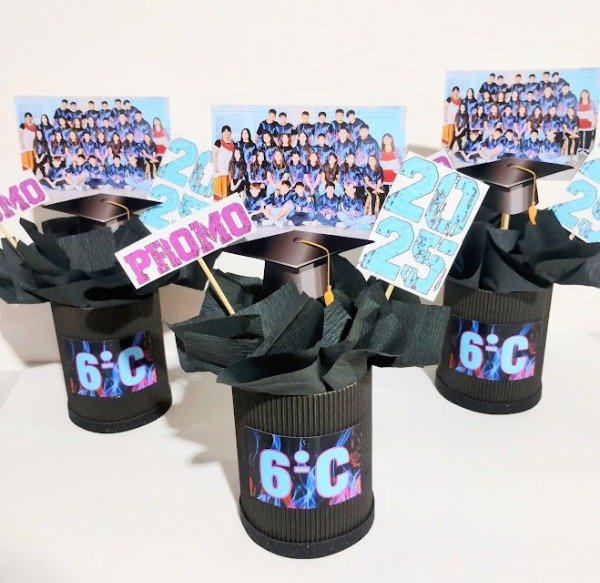 Producto - centro de mesa foto egresados