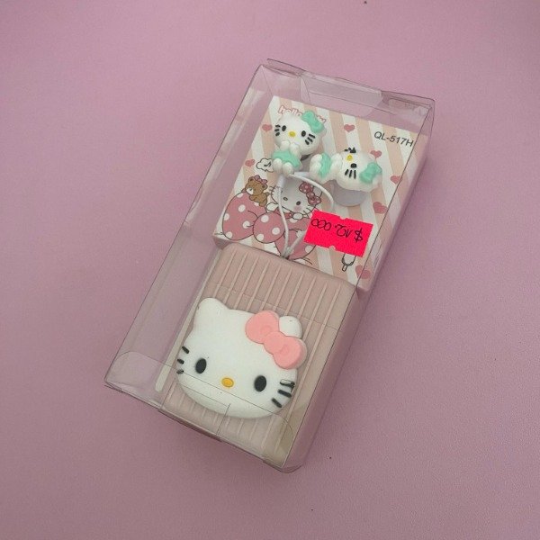 Producto - auriculares HELLO KITTY cable con estuche