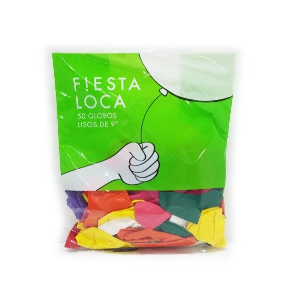 Producto - GLOBO F / LOCA LISO 9 " X 50UNI( SURTIDO )