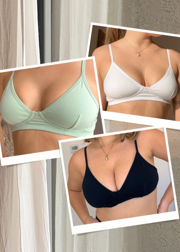 Producto - Pack x3 Corpiños Suave Algodón