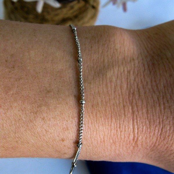 Producto - Pulsera Grumet Fina con Bolitas