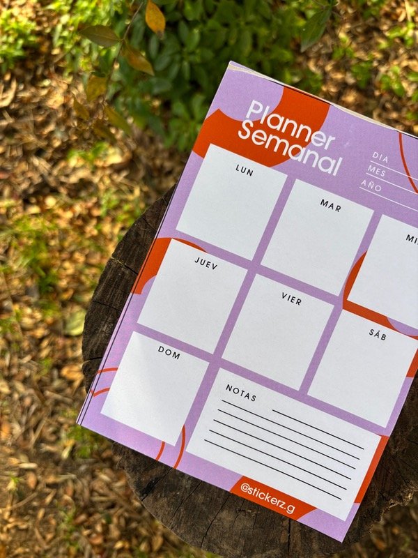 Producto - ANOTADOR SEMANAL VIOLETA