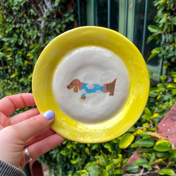 Producto - Plato S Chichi amarillo